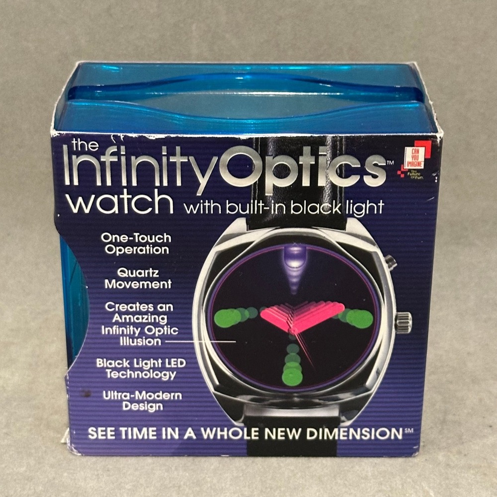Case Only Can You Imagine Infinity Black Light LED Illusion Quartz New In Box